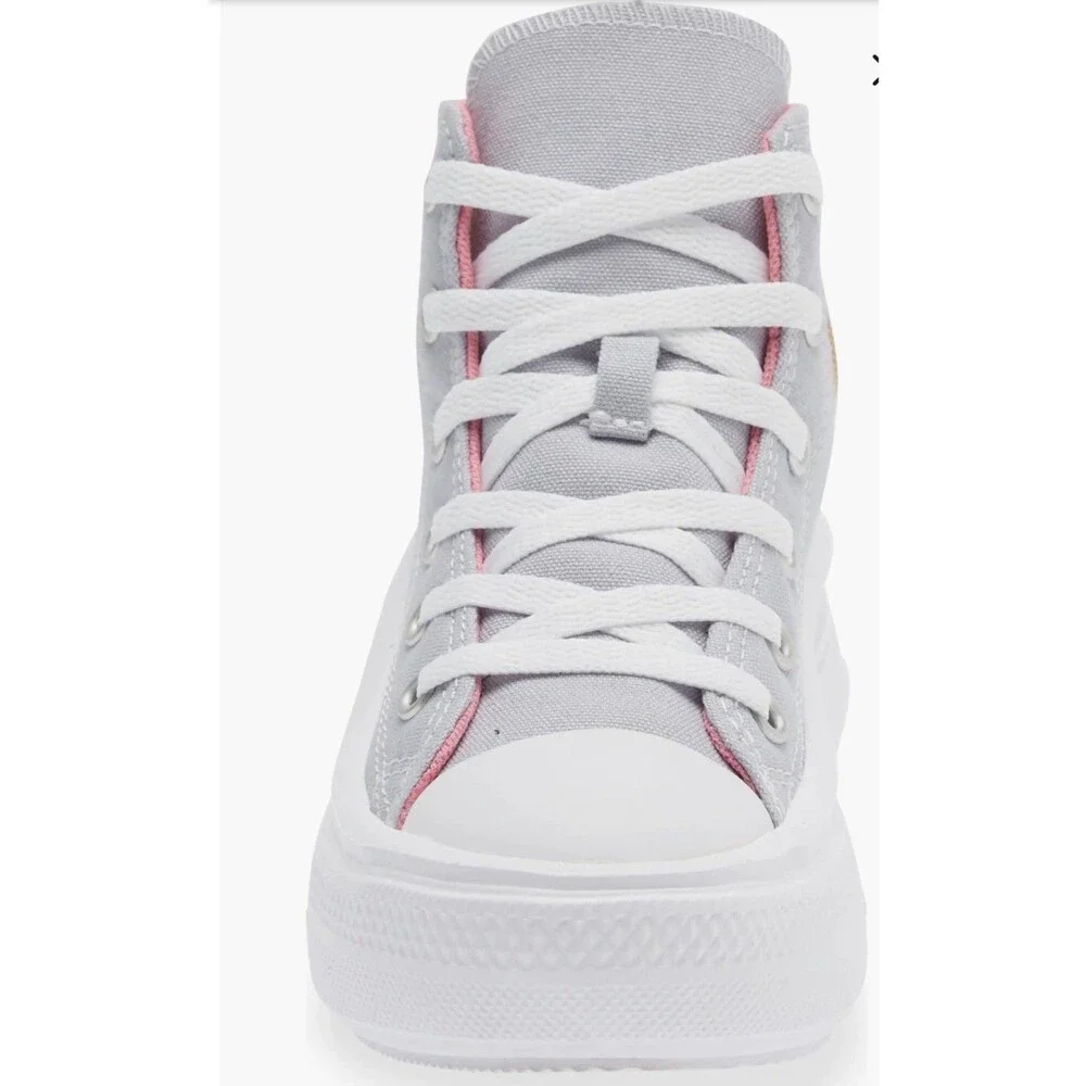 Chuck Taylor All Star Move Platform Gel Patch High-Top Gravel/Pink/White Y2 Girl